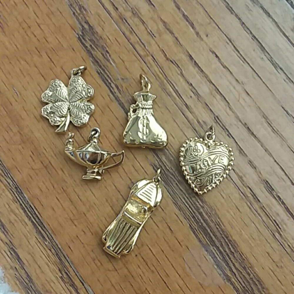Vintage Gold Charm Set (5)